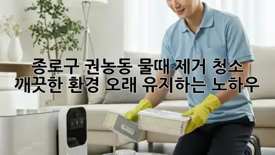 종로구 권농동 물때 제거 청소: 깨끗한 환경, 오래 유지하는 노하우